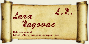 Lara Magovac vizit kartica
